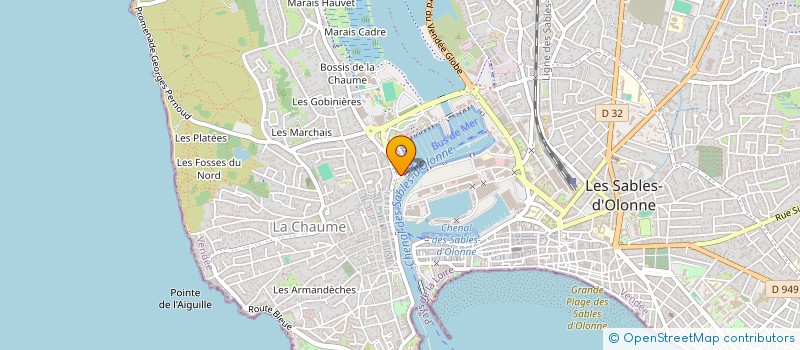 localisation de l'entreprise TEAM VENDEE ESAILING à LES SABLES D'OLONNE