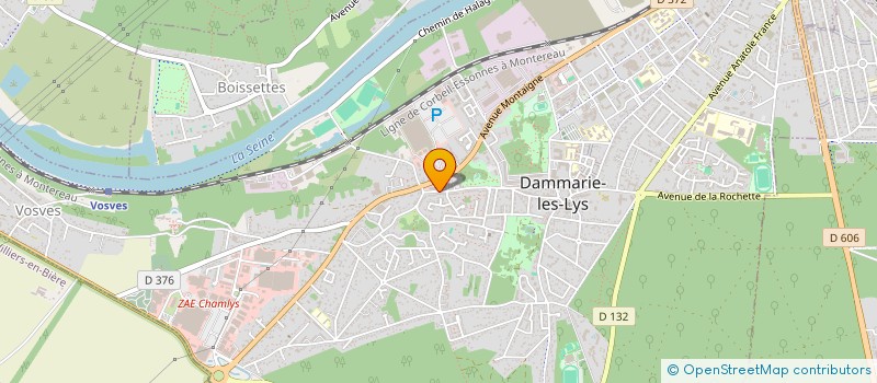 localisation de l'entreprise TEAM VENTILATION à DAMMARIE-LES-LYS