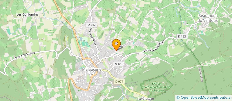 localisation de l'entreprise TEAM VENTOUX COMPETITIONS à MALAUCENE
