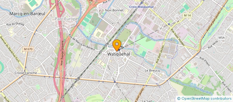 localisation de l'entreprise TEAM WASQUEHAL DE CYCLISME  WASQUEHAL