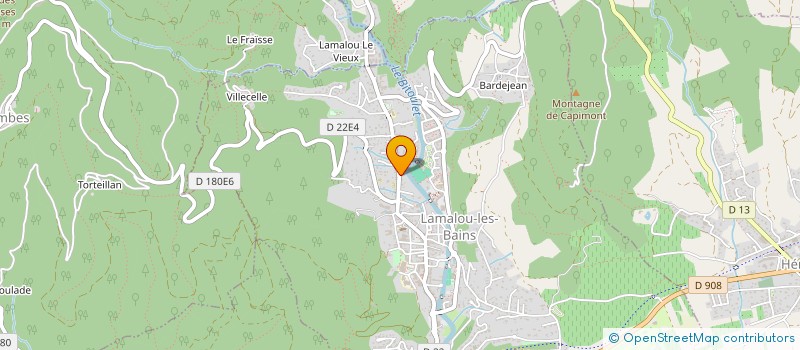 localisation de l'entreprise TEAM X1 RACING VTT LAMALOU  LAMALOU-LES-BAINS