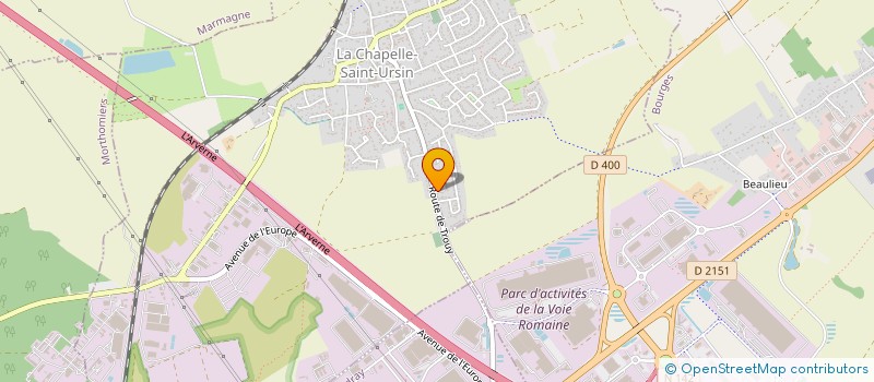 localisation de l'entreprise TEAM ZONE ROUGE 18  LA CHAPELLE-SAINT-URSIN