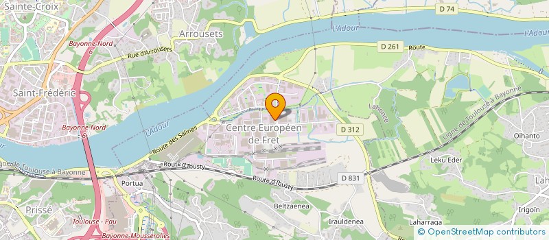 localisation de l'entreprise TEAMBASK à MOUGUERRE