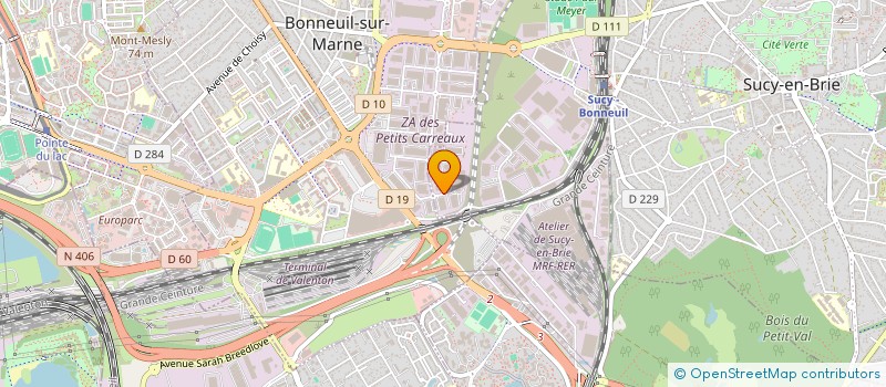 localisation de l'entreprise TEAMDISPLAYS  BONNEUIL-SUR-MARNE