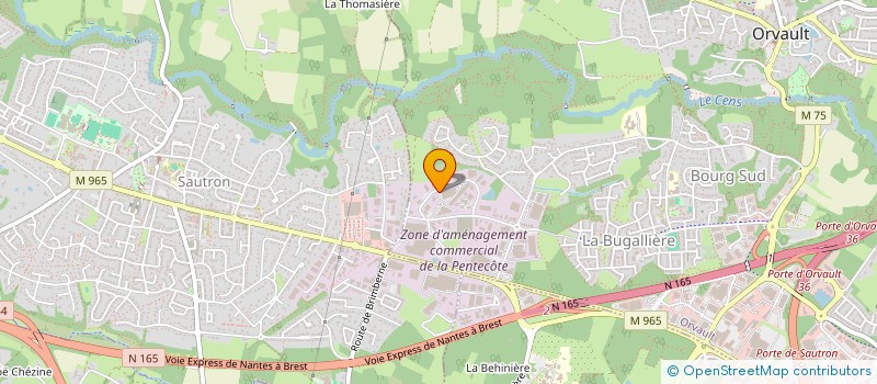 localisation de l'entreprise TEAMELEC à ORVAULT