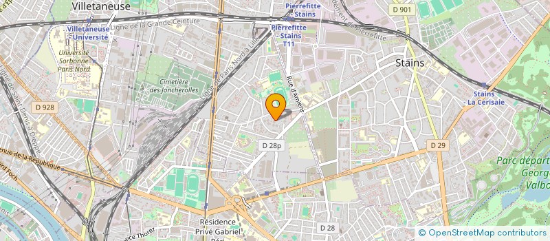 localisation de l'entreprise TEAMINIG à PIERREFITTE-SUR-SEINE