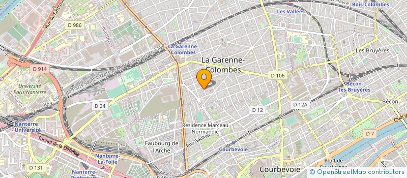 localisation de l'entreprise TEAMKREA à LA GARENNE-COLOMBES