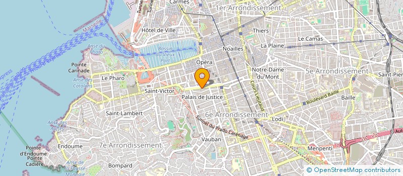 localisation de l'entreprise TEAMLAW  MARSEILLE