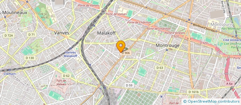 localisation de l'entreprise TEAMOR à MALAKOFF
