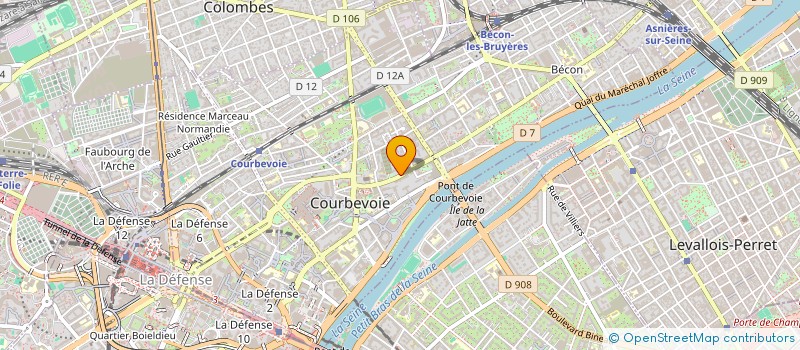 localisation de l'entreprise TEAMRESO à COURBEVOIE