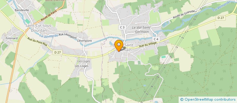 localisation de l'entreprise TEAMSERVICES à LE VAL-SAINT-GERMAIN