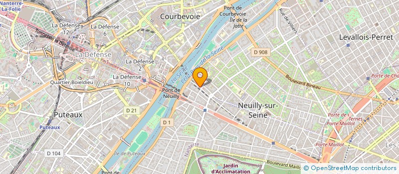 localisation de l'entreprise TEAMWARE à NEUILLY-SUR-SEINE