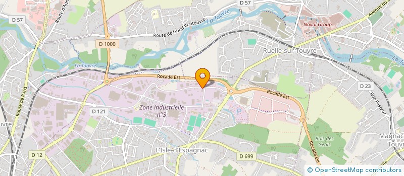 localisation de l'entreprise TEAMWAY à L'ISLE-D'ESPAGNAC