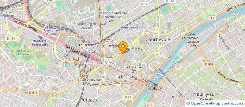 localisation de l'entreprise TEAMWILL CONSULTING à COURBEVOIE