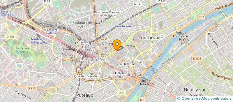 localisation de l'entreprise TEAMWILL DIGITAL à COURBEVOIE