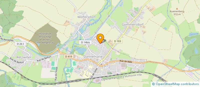 localisation de l'entreprise TEAPOT CREATION  DANNEMARIE