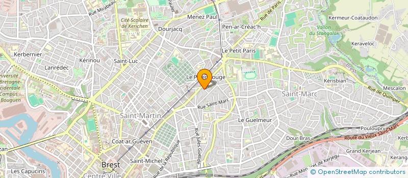 localisation de l'entreprise TEASIN'DISTRIBUTION à BREST