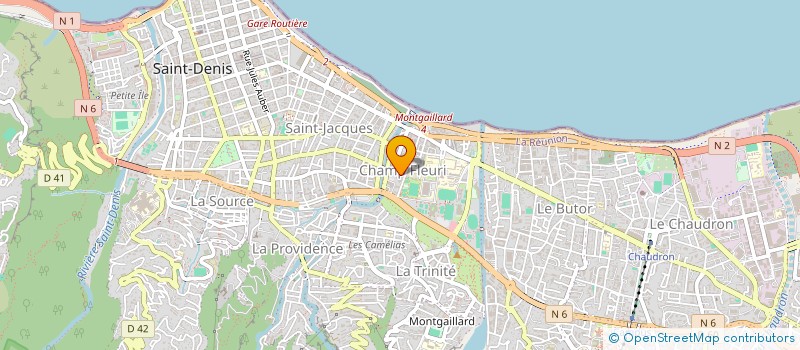 localisation de l'entreprise TEAT LA REUNION  SAINT-DENIS