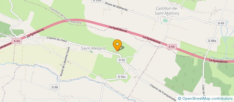 localisation de l'entreprise TEB 31 à SAINT-MEDARD