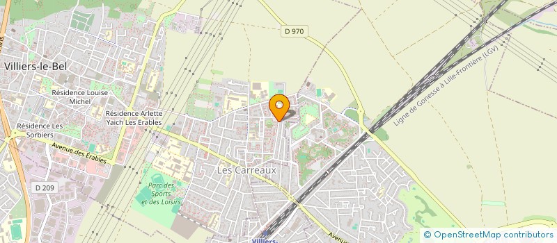 localisation de l'entreprise TEB ETANCHEITE  VILLIERS-LE-BEL