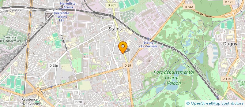 localisation de l'entreprise TEB SGP à STAINS