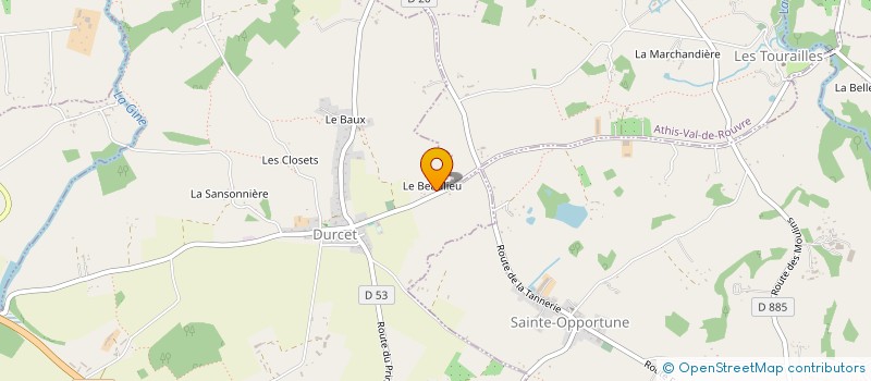 localisation de l'entreprise TEBAFINANCE à LA LANDE-PATRY