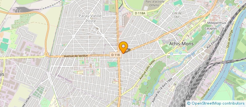 localisation de l'entreprise TEBALDI SARL à ATHIS-MONS