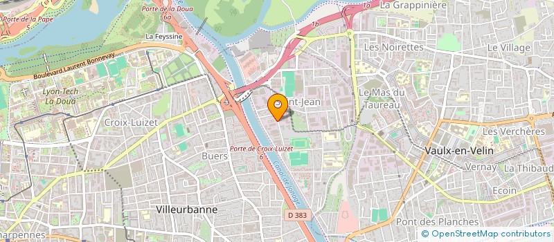 localisation de l'entreprise TEBALS ETS à VILLEURBANNE