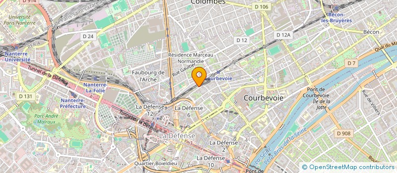 localisation de l'entreprise TEBER FREIGHT TRANSPORT à COURBEVOIE