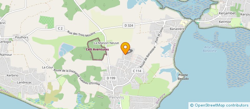 localisation de l'entreprise TEBOPTIC  SARZEAU