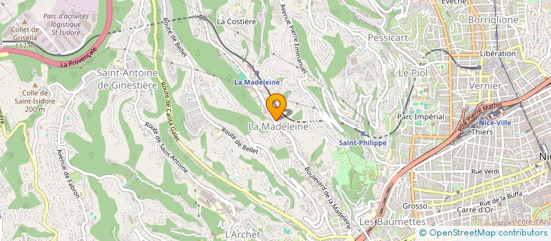 localisation de l'entreprise TEBOUL P ET R à NICE