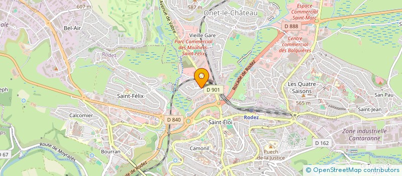 localisation de l'entreprise TEC 12  RODEZ