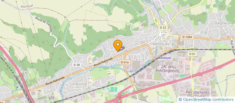 localisation de l'entreprise TEC à LA BOISSE