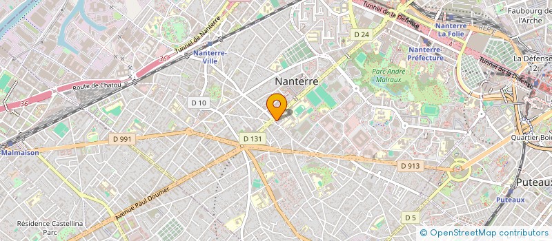 localisation de l'entreprise TEC  NANTERRE