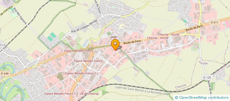 localisation de l'entreprise TEC  NIORT