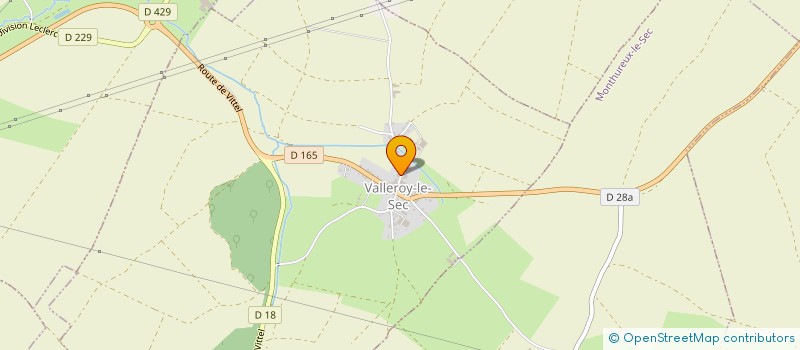 localisation de l'entreprise TEC 88 à VALLEROY-LE-SEC