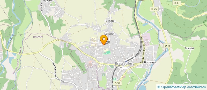 localisation de l'entreprise TEC AURA 92  BRASSAC-LES-MINES