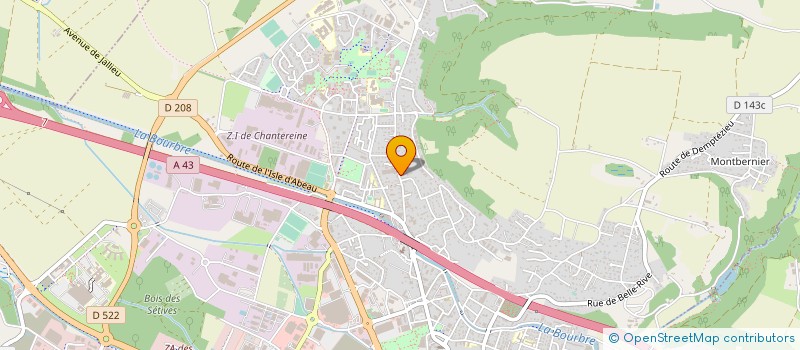 localisation de l'entreprise TEC BAT à BOURGOIN-JALLIEU