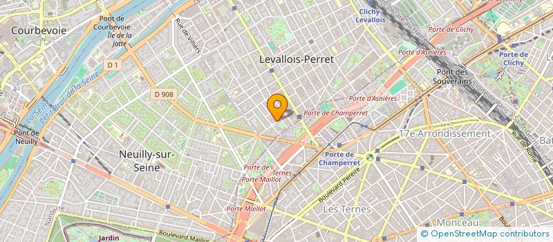 localisation de l'entreprise TEC BAT SARL à LEVALLOIS-PERRET