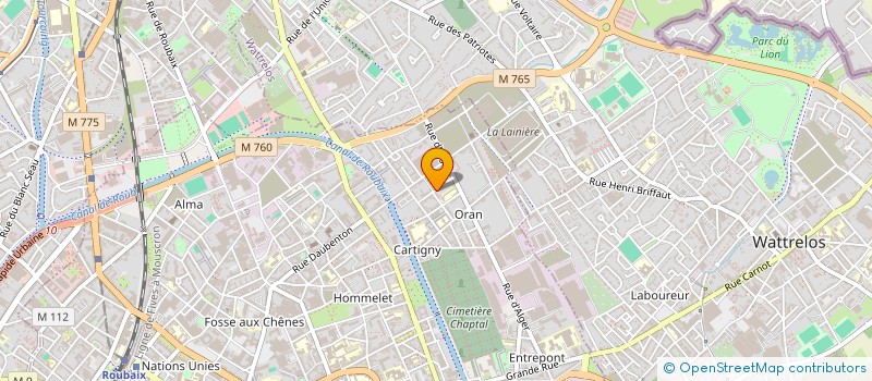 localisation de l'entreprise TEC BATIMENT  ROUBAIX