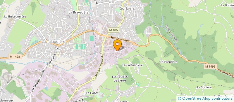 localisation de l'entreprise TEC'CHIM à SORBIERS