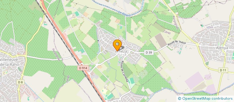 localisation de l'entreprise TEC ECHAFAUDAGE à ELNE