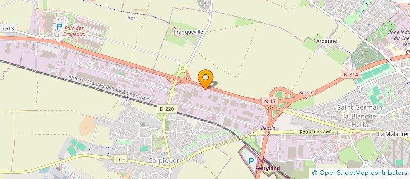 localisation de l'entreprise TEC ETANCHEITE  CARPIQUET