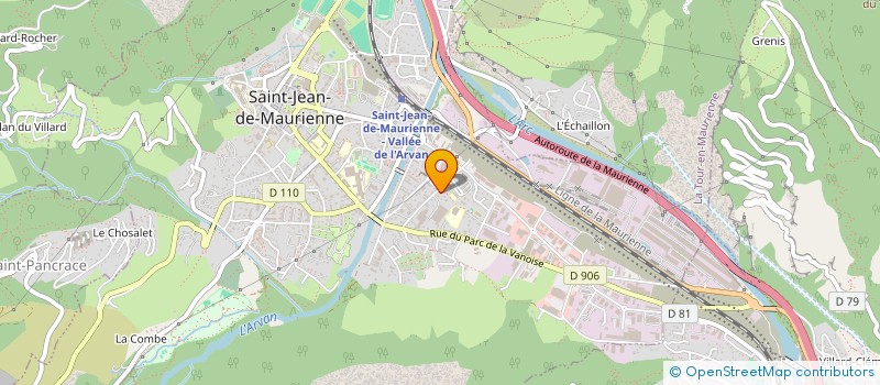 localisation de l'entreprise TEC ETUDES à SAINT-JEAN-DE-MAURIENNE