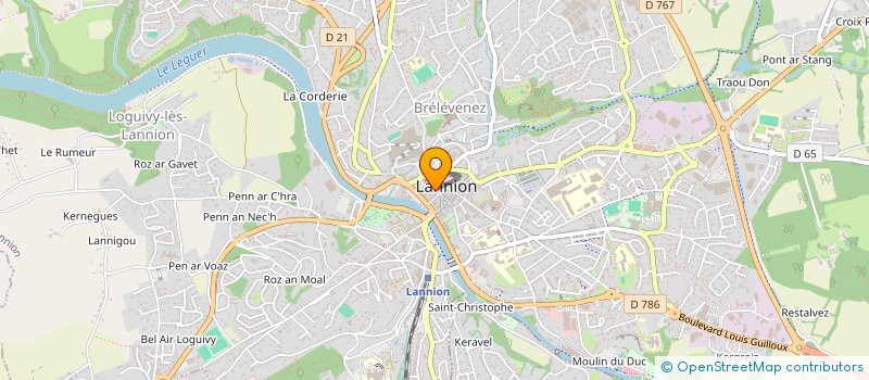 localisation de l'entreprise TEC'HADENN  LANNION