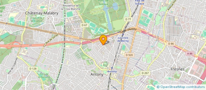 localisation de l'entreprise TEC IDAK à ANTONY