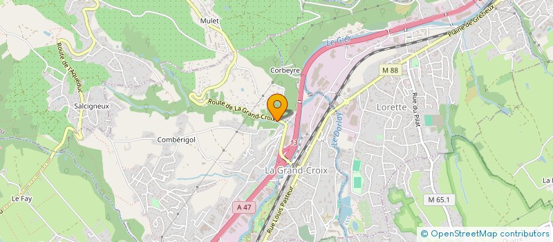 localisation de l'entreprise TEC'N  LA GRAND-CROIX