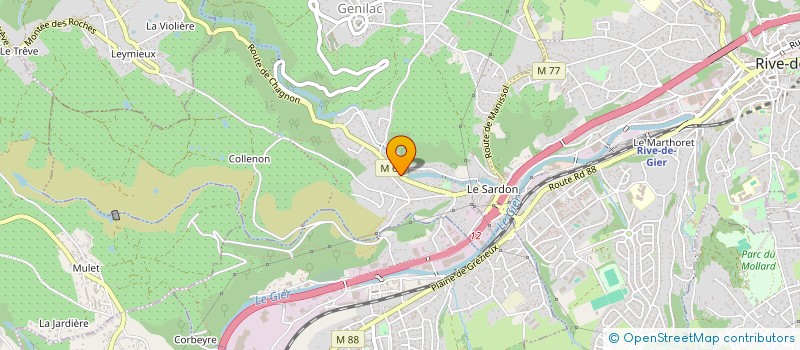 localisation de l'entreprise TEC-SOL  GENILAC