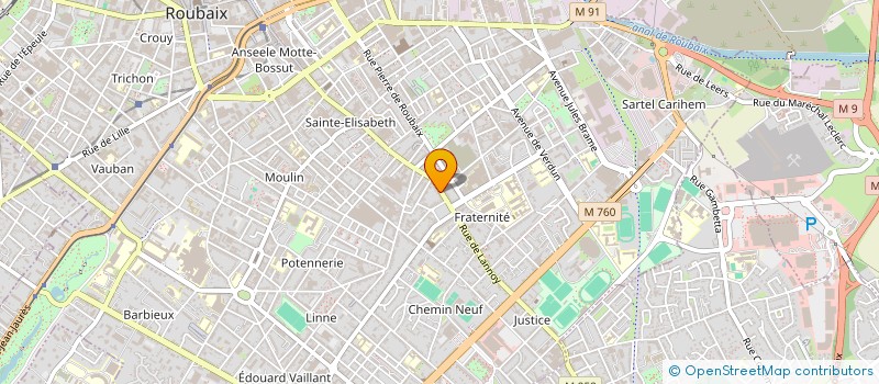 localisation de l'entreprise TEC SOLUTION à ROUBAIX