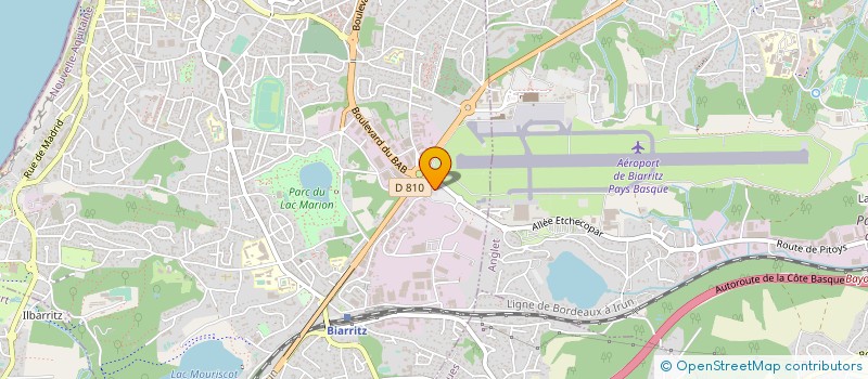 localisation de l'entreprise TEC SUD AERO à BIARRITZ